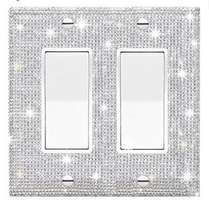 🆕 Rhinestone Double Switch Plate/Outlet Cover